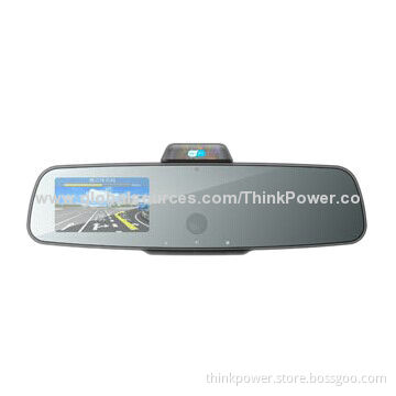 Smart Car Rear-view Mirror, G-sensor Emergency Recording, Wi-Fi Streaming, Capacitive Touch Keys